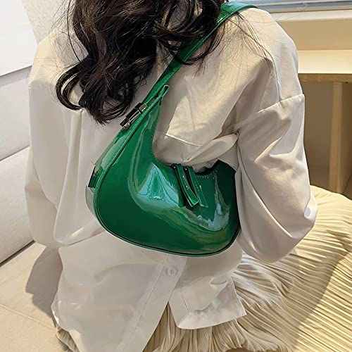 Image of Women's Crescent Shoulder Bags Retro Y2k 90s Hobo Handbags Top Handle Y2k Underarm Bag Fashion Clutch Purses