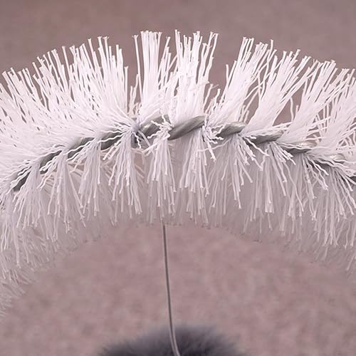 Post para gatos con cepillo de pelo interior y placa rasguñadora 7