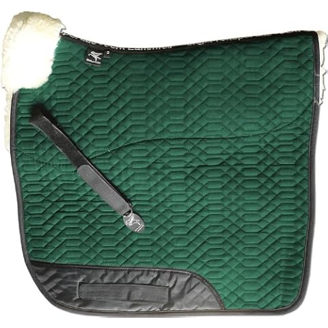 Engel Reitsport Lammfell Schabracke SCHABRA1-VSS-GRU-MED Steppstoff grün Fell med. Vielseitigkeit/Springen Cover