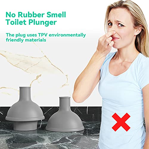 Mibio Toilet Plunger And Brush, Bowl Brush And Plunger Combo With Holder For Bathroom Cleaning, 2-In-1 Heavy Duty Plunger Set With Powerful Pump & Unique Water Storage Design(White, 1 Set) #TOP1