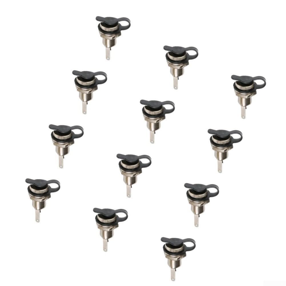 12x Conector DC 5.5mm Jack Hembra con Tapa Impermeable(DC-099 5.5*2.1)