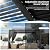 LVUYOYO Louvered Pergola 10' x 13', Outdoor Pergola with Adjustable Roof, Patio Aluminum Frame Metal Gazebo with Curtains and Netting for Patio, Backyard, Garden, Deck (Black)