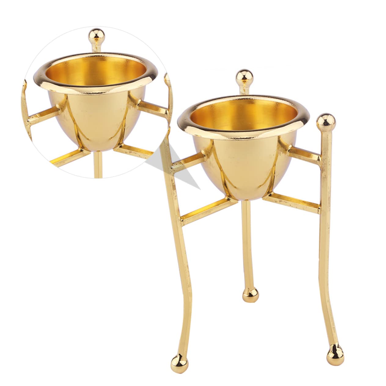Amosfun 3 Pièces casier à Oeufs cartons d'oeufs réutilisables coquetier Tasse accesoire Cuisine Support Tableau coquetier œufs créatif Support à s de Cuisine cuivre