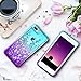 Ruky for 6 Plus 6s Plus 7 Plus 8 Plus Case, Gradient Quicksand Series Glitter Bling Liquid Floating Flexible TPU Women Girls Cover Phone Case for 6 Plus 6s Plus 7 Plus (Aqua Purple)