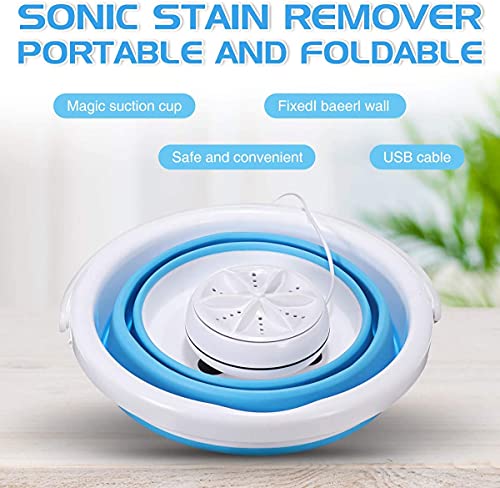 Mini-Waschmaschine, USB, 18 Watt, zusammenklappbar, Ultraschall-Waschmaschine, mit 2,6 Gallonen faltbarem Eimer, tragbare Waschmaschine für Zuhause, Wohnungen, Schlafsäle, Camping, Wohnmobil - Image 6