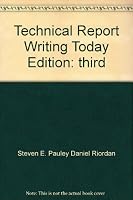 Technical Report Writing Today 0395271118 Book Cover