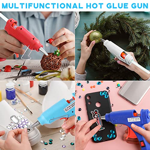 Zhengmy 12 Pieces Mini Hot Glue Gun Crafts Hot Melt Guns Fast Preheating and Easy Squeeze Trigger for School DIY Arts Class Projects Office Home Quick Repairs (Multicolored) - Thumbnail 5