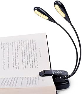 Vekkia BH-01 Rechargeable 12 LED Eye-Care Warm Reading in Bed, Clip On Music