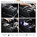 Coverado Car Center Console, Universal Rear Bench Seat Console, Back Seat Car Organizer, Automotive Center Console with Cup Holder & Phone Holder, Central Armrest Box (Update, Black)