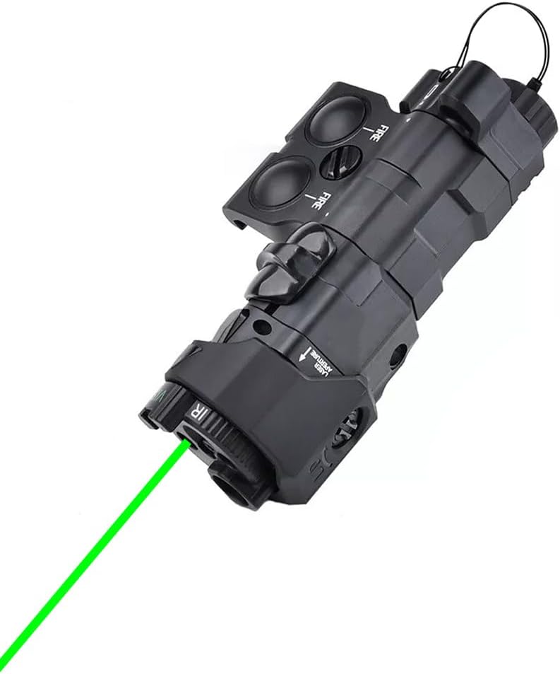 Metal MW C1+ Box Aiming Laser Sight(with IR+Red/Green/Blue Laser+IR Fill Light+LED White Flashlight),& M300A Flashlight & an Modular Dual Remote Pressure Switch(SF+2.5 Plug) Combo,BK