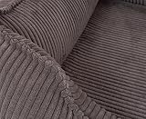 Knuffelwuff orthopädisches Hundebett aus Cord mit Handwebcharakter Nunavut XXL 120 x 85cm Braungrau - Abnehmbarer Bezug - waschbar - für große, mittelgroße und kleine Hunde