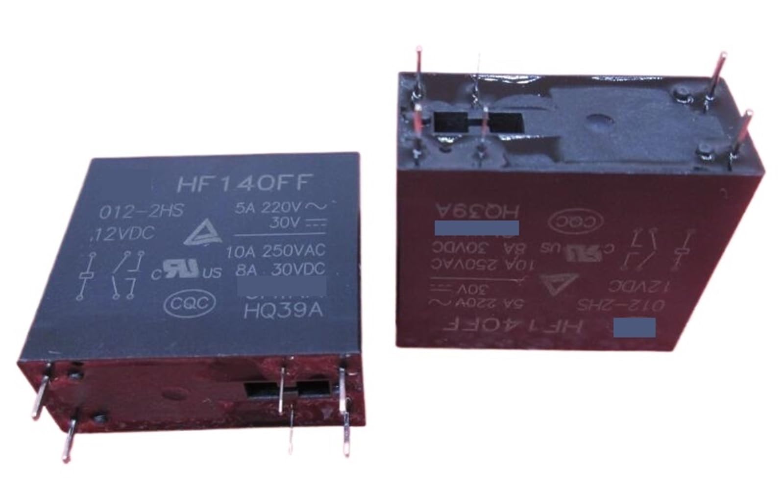 Relais HF140FF 012-2Hs commutation stable 12VDC boîtier DIP6 - 3