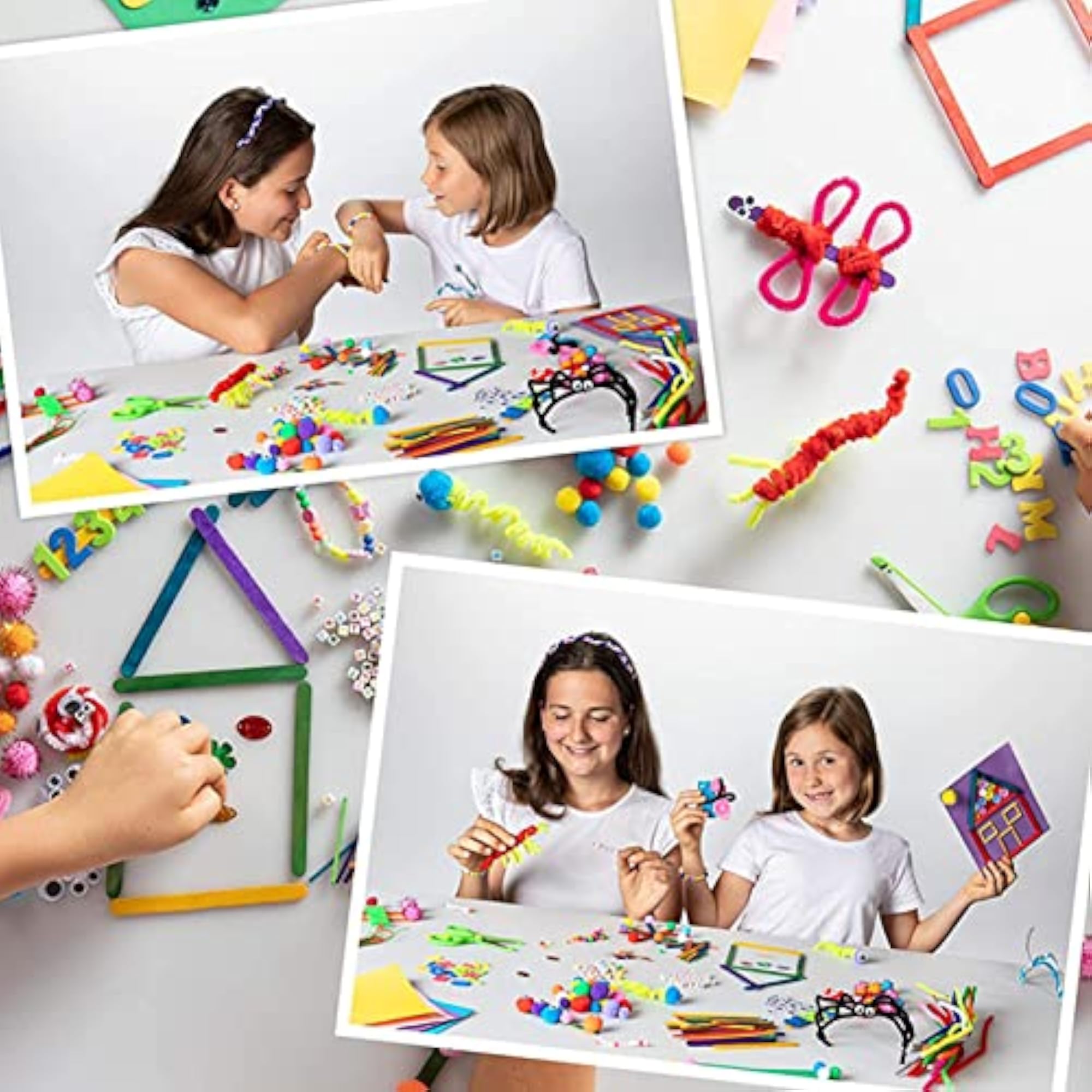 DIY Arts and Crafts Supplies Kit with 2000+ Pieces