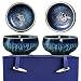 CmengAo Handmade Dragon Phoenix Tea Cups Set, 3 oz Chinese Tenmoku Glaze Ceramic Small Cups for Couples, Wedding, Anniversary and Tea Lovers