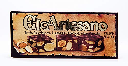 El Artesano Chocolate and Almond Turron 7oz (200 G) (Pack of 1)