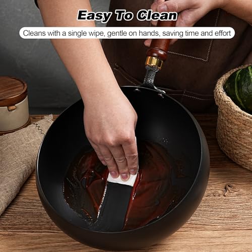 Wok de hierro fundido japonés 9.5 pulgadas miniatura 6
