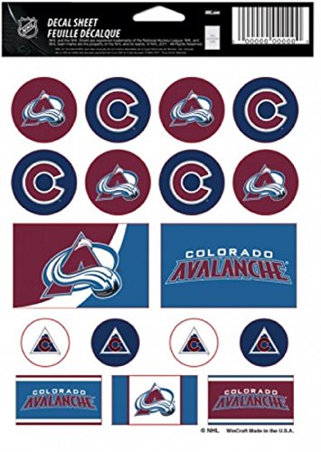 Wincraft Colorado Avalanche 5"x7" Decal Sheet