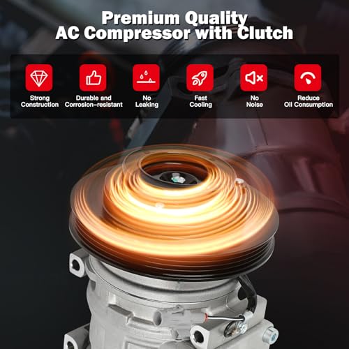 Image of CCIYU AC Compressor w /Clutch for Toyota Corolla 1.8L 1993-1997