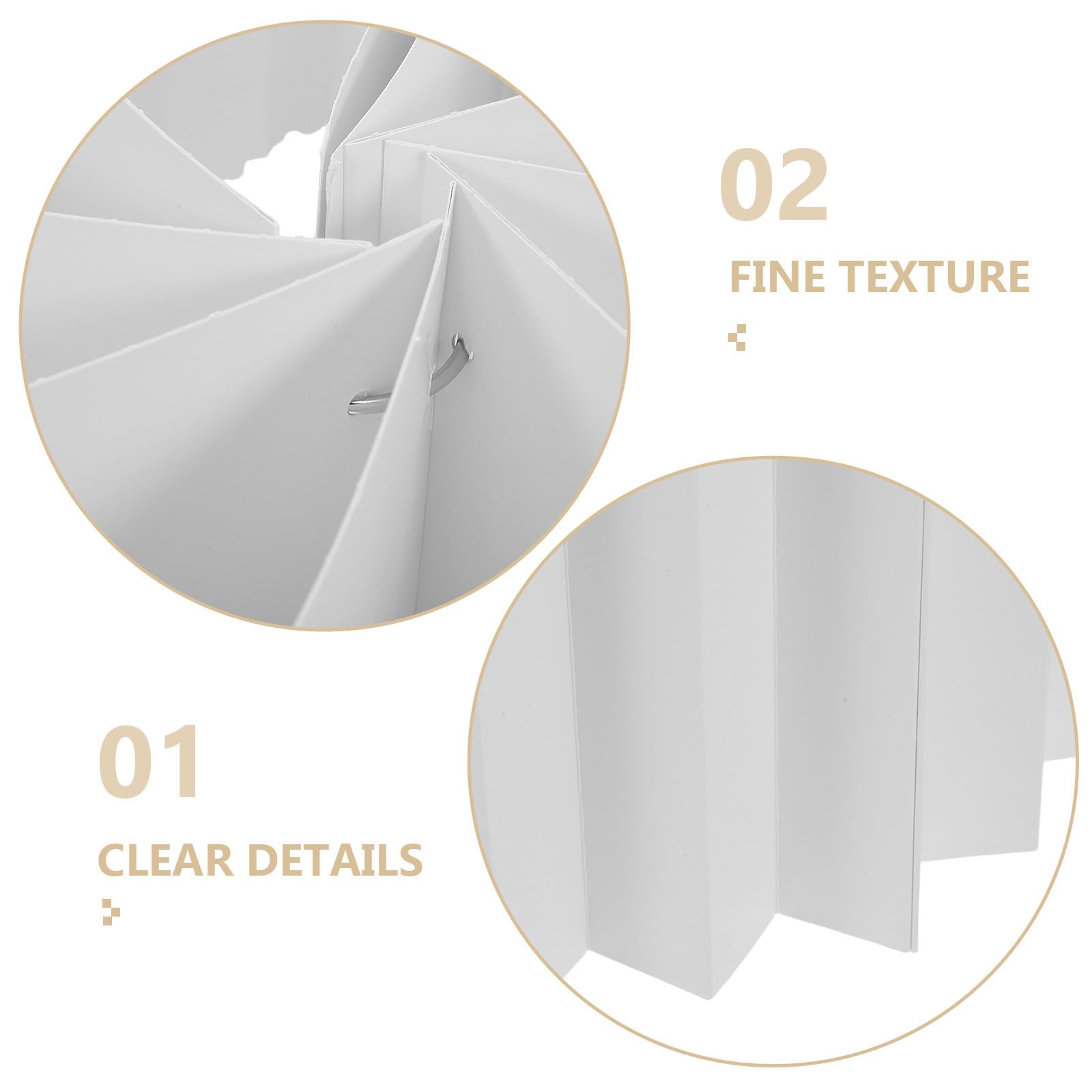 2 Piezas Soporte Plegable para Tartas de Columna Romana, Blanco