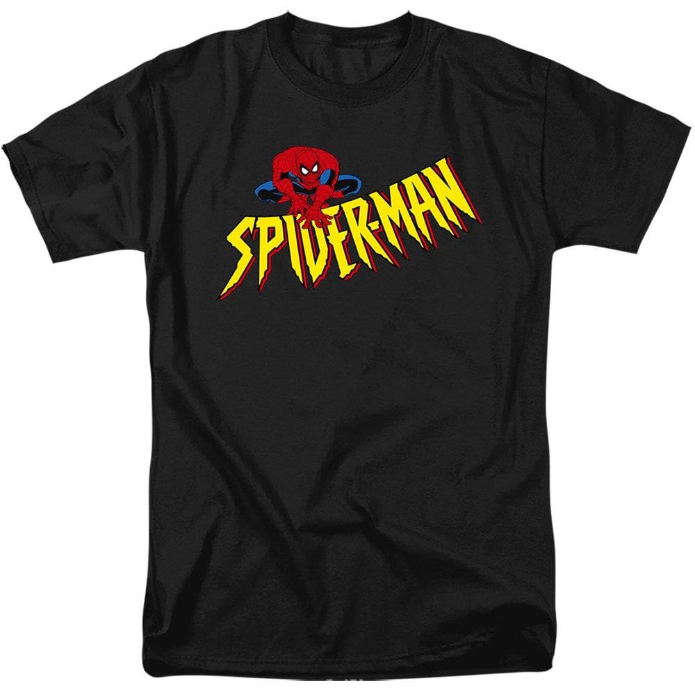 Marvel Spiderman Crawler Unisex T Shirt, Black, Medium