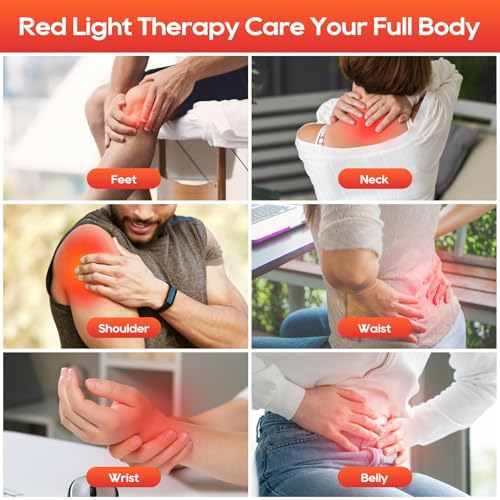 Image of Red Light Therapy for Body and Face, 660nm 850nm 940nm Infrared Redlight | Redlight-Therapy Lamp Device with Large Panel and Stable Stand at Home, Idea Gift for Women Wife Mom Sister Girlfriend (L)