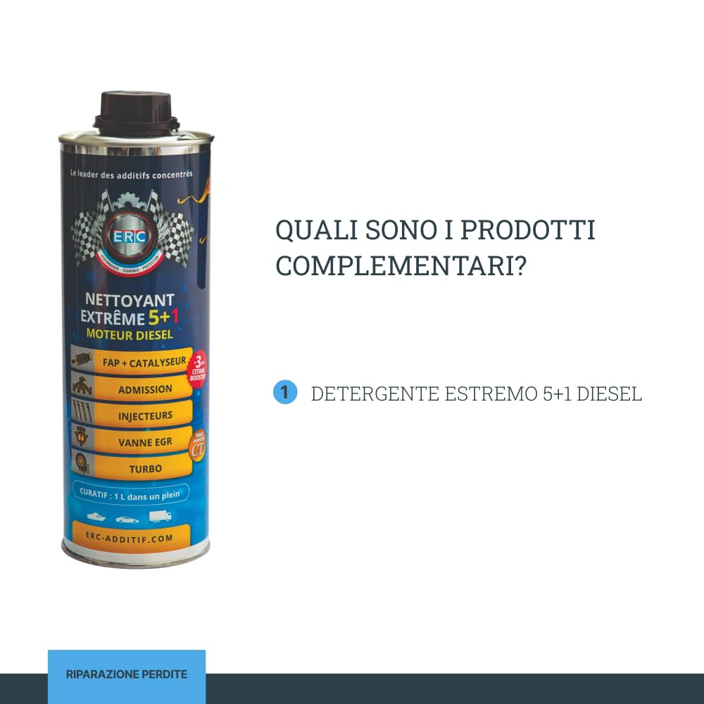 ERC | [Top Valve EGR] | Additivo per motore Diesel e benzina | Detergente valvola e valvola EGR senza smontaggio | Ripristina le prestazioni del motore | Riduce le emissioni inquinanti | Aerosol 400