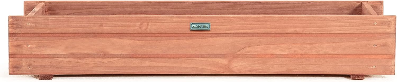 Giantex Raised Garden Bed Flower or Vegetable Planter Window Mounted Plant Box for Garden, Yard Wood Box for Planting (36" LX7 WX6 H)