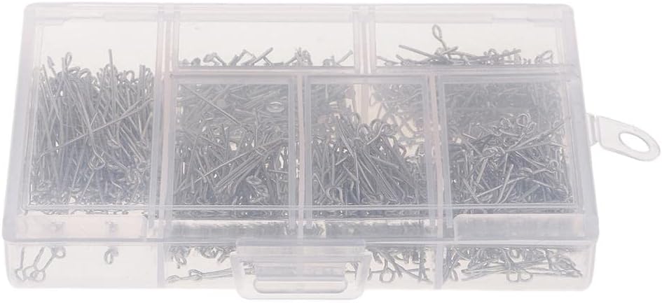 Silver Plated Eye Pins Finding Connectors, 6 Sizes Lots for Jewelry Making, G08RXJU9SO0QYSEMG