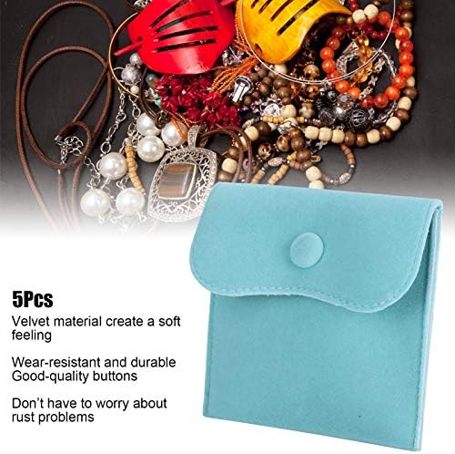 5Pcs Velvet Jewelry Pouch - Image 4