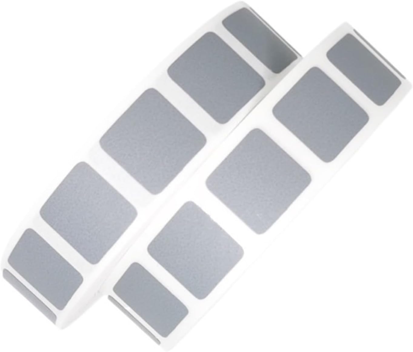 Scratch Off Stickers 2 Rolls 1000pcs/Roll 12mm Square Scratch Off Sticker Label Gray for Postcard Cover Stationery Message Game Stickers