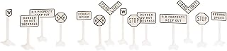 Lionel Classic Miniature Railroad Construction Signs 14-Piece Set
