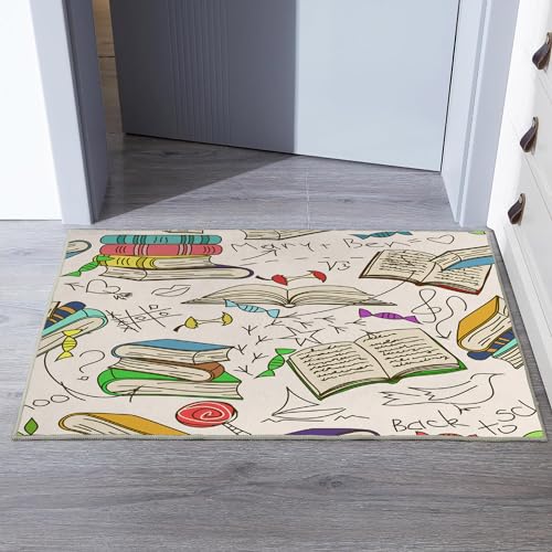 LOKMU Non-Slip Books Reading Room Decor Rug