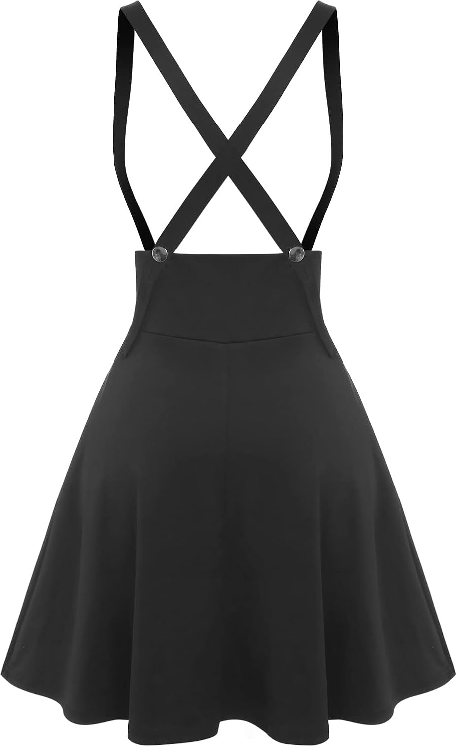ROSE GAL Women's Plus Size High Waist Tie Dress Gothic Lace Up Buckles Godet Hem A Line Suspender Skirt