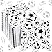 100 Sheets Football Soccer Napkins Neon Napkins 9.8 x 9.8 Inches Disposable Paper Napkins Football Soccer Neon glow Birthday Party Supplies (Soccer)