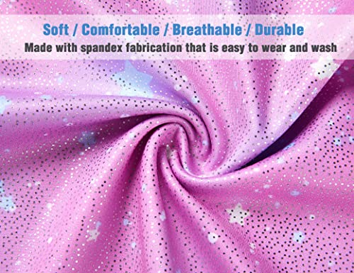 Image of TENVDA Leotards for Girls Gymnastics One Piece Biketard（Multiple Colors） | Sparkly sleeveless unitards