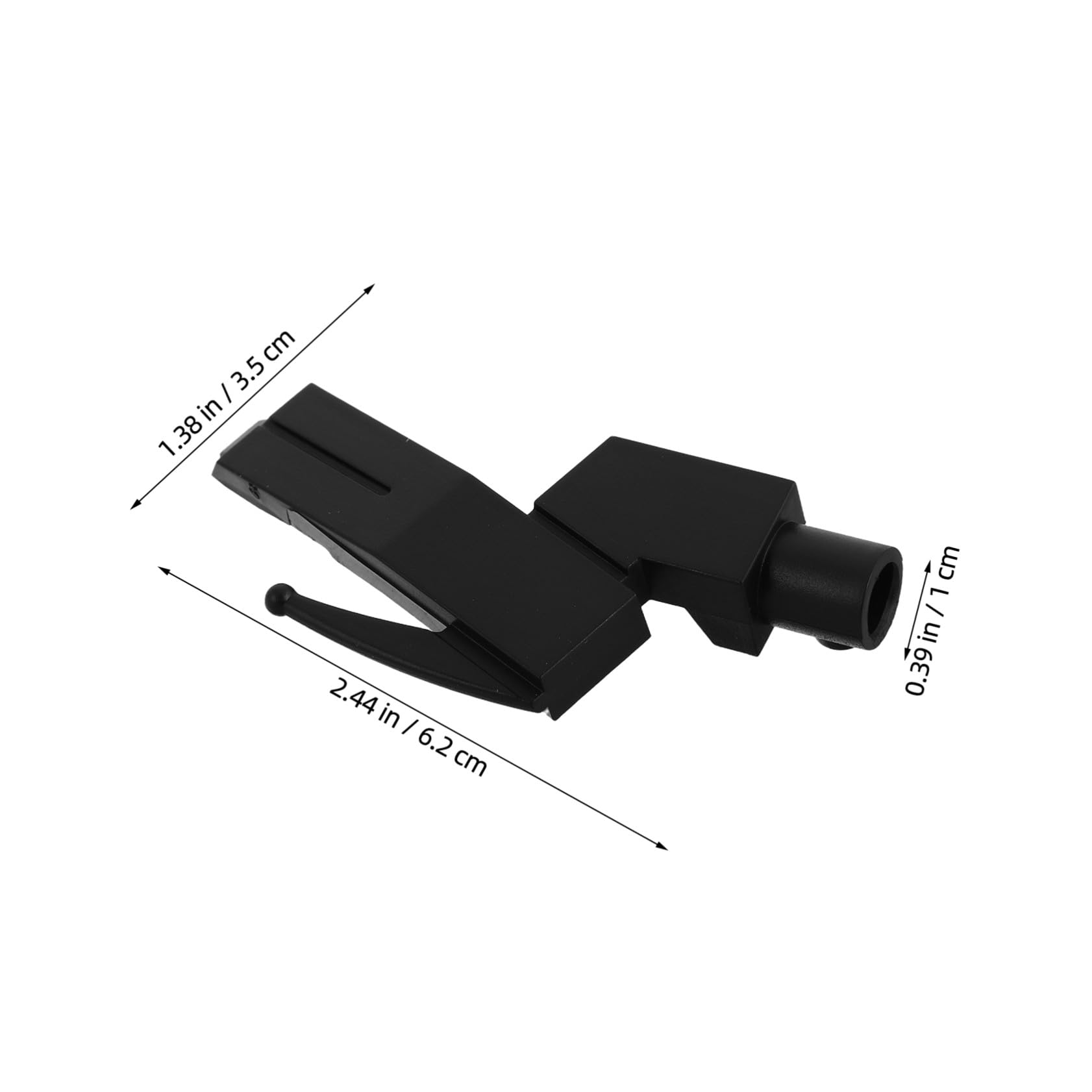 3 Sztuki Częściowy Uchwyt Igły Gramofonowe Do Płyt Winylowych Stojak Wkładki Fonograficzne Antywibracyjny Organizer Headshell Do Domowego i Studyjnego Użytku Czarny