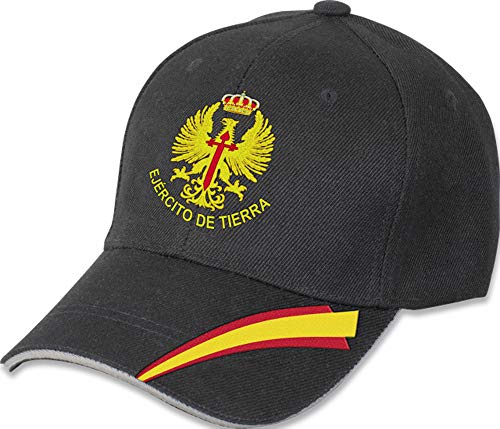 Tiendas Lgp- Barbaric- Gorra Bordada Ejercito De Tierra, Talla Única. Con Presilla De Adaptación, Color Negro Tiendas Lgp- Barbaric- Gorra Bordada Ejercito De Tierra, Talla Única. Con Presilla De Adaptación, Color Negro