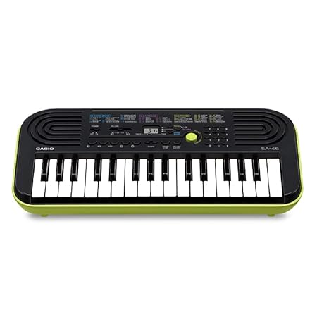 (Renewed) Casio SA-46 32-Mini Keys Musical Keyboard (Multicolour)