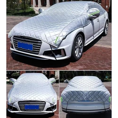 Image of Car Cover Against Hail, Windshield Hail Protector Car Cover, Thicken Hail Cover for SUV, Hail Blanket,Dustproof Snowproof for Sedan and Hatchback (Silver,SUV)