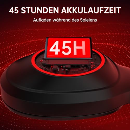 AOC Kabelloses Gaming-Headset mit Mikrofon für PC, PS5, PS4 und Switch – Ansicht 4