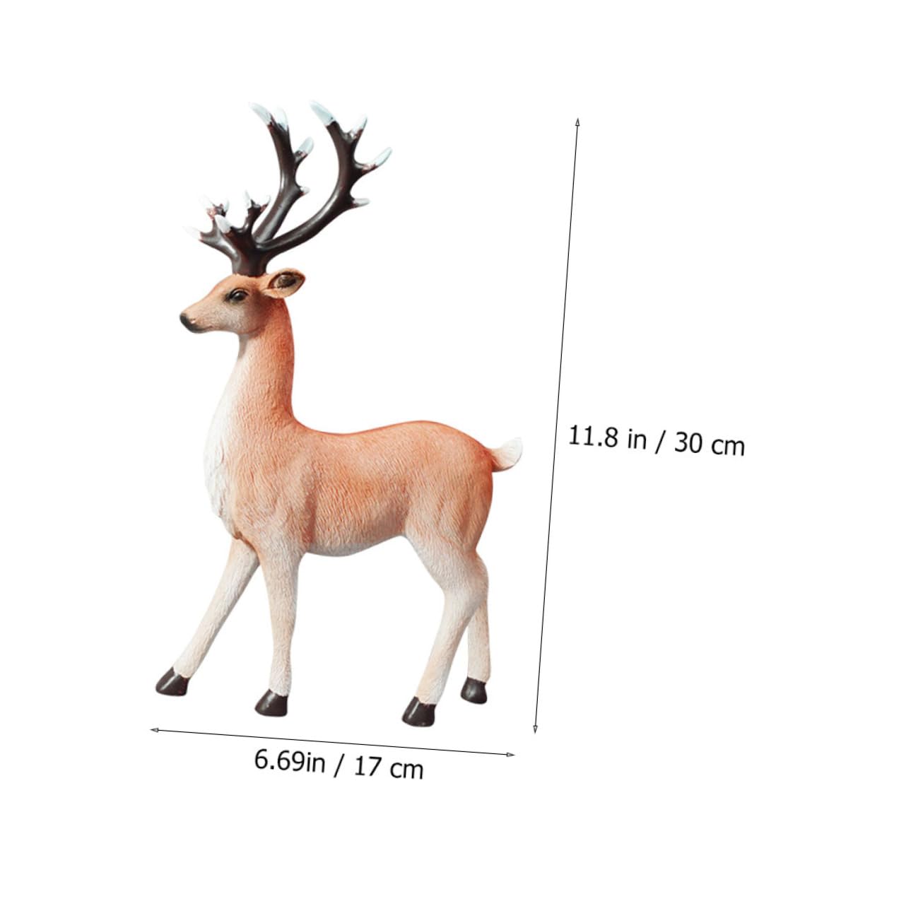 TOPBATHY Elchfiguren aus Kunstharz Tischdeko Elch Tier-Ornament Dekoration für Zuhause Geschenkidee für Freunde