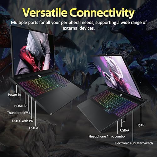 Image of Lenovo Legion Pro 5 16 inch WQXGA 165Hz Gaming Laptop, Intel Core Ultra 9 275HX, GeForce RTX 5070 Ti 12GB GDDR7, 32GB DDR5, 3TB Storage (2TB SSD+1TB Docking Station), Backlit Keyboard, Win 11, Black