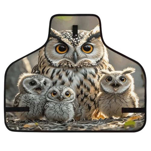 Delantal para trabajo en madera Owl Birds unisex