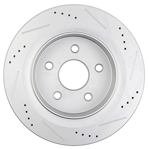 Brake Rotors Pads Kits,Eccpp Front Rear Slotted Drilled Brake Rotors And Ceramic Pads Brake Kit For Chrysler Aspen,07-09 For Dodge For Durango,06-10 For Dodge For Ram 1500,11-14 For Ram 1500 #TOP2