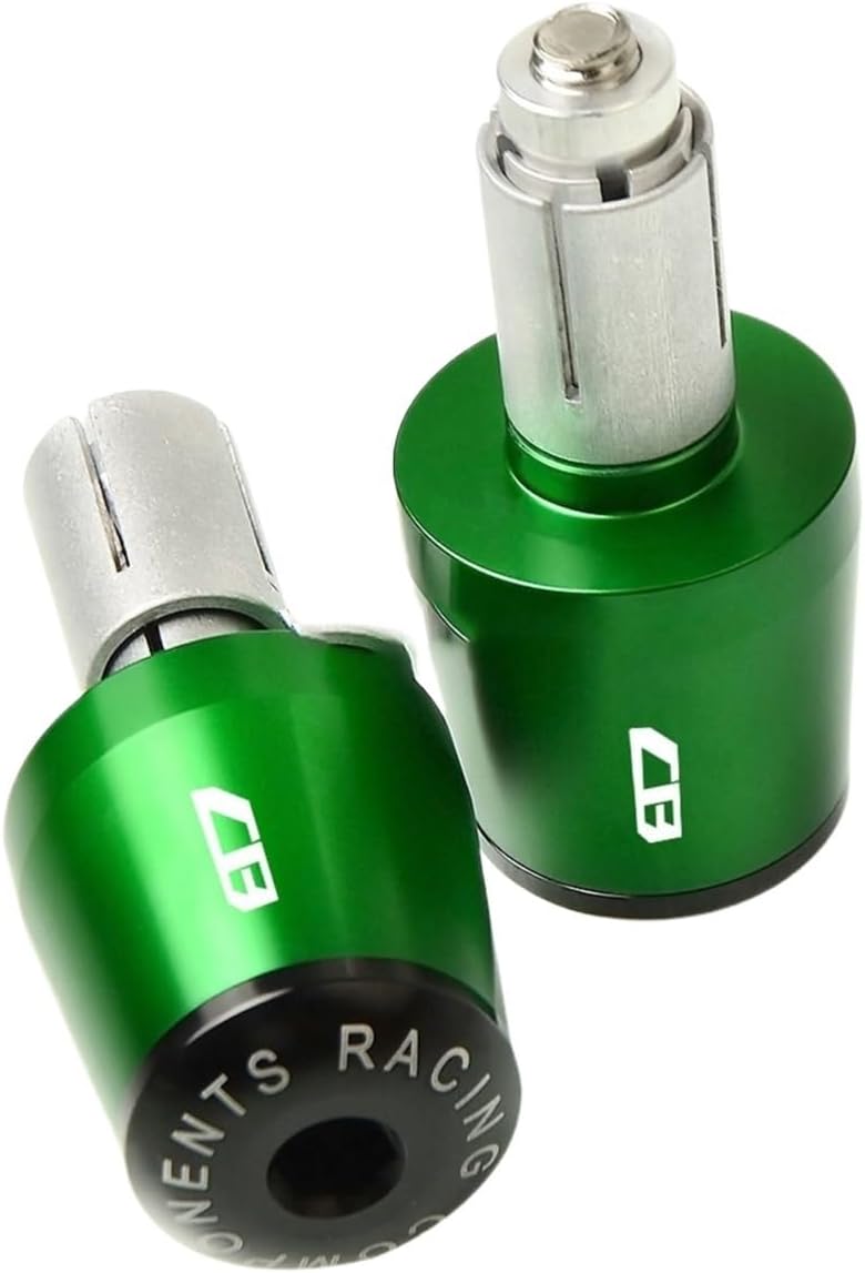 Motorcycle Foot Pegs Compatible with Hon Da CB650F CBR650F 2014-2018 Motorcycle Handlebar Grips Bar End Plug Caps CB300F CB400X CB400 CB250 CB600(Green)