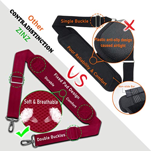 Image of ZINZ Bag Shoulder Strap, Padded Adjustable Shoulder Strap Replacement