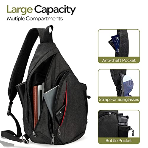 Outdoormaster Sling Bag - Crossbody Shoulder Chest Urban/Outdoor/Travel Backpack For Women & Men #TOP2
