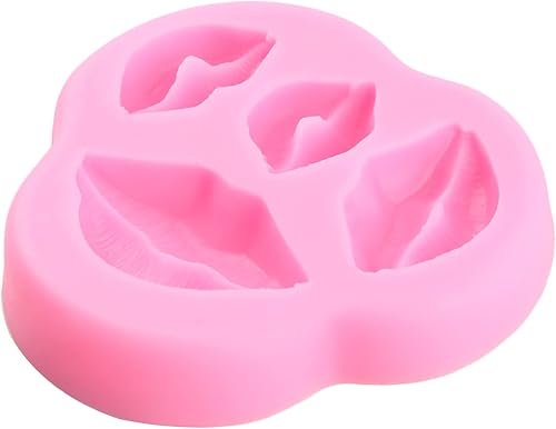 Miniatura 9 de MIYAHOUSE Moldes de fondant para el día de San Valentín, moldes para tartas de fondant de boda, labios de rosa, corazón, letras de amor, dulces,