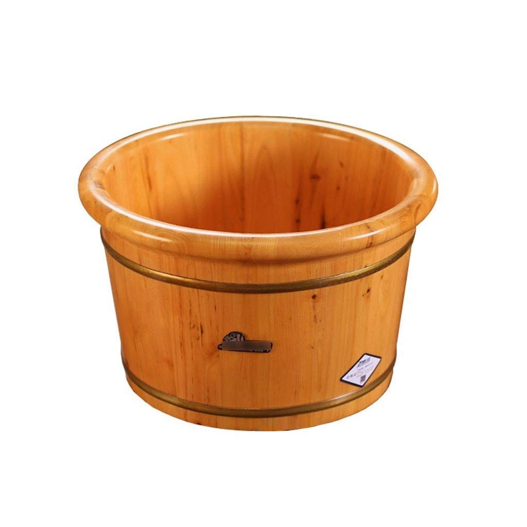 Hölzernes Fußbecken, Fußbecken-Wanne-Eimer für Fußbad, Pediküre-Schüssel-Spa-Massage-Holz-Fußwanne (Color : 3), Massagerollen
