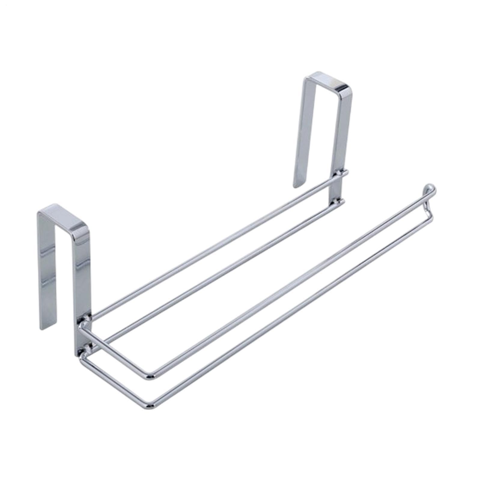Colgador de toallas de papel para cocina y baño, organizador de puerta de fácil instalación